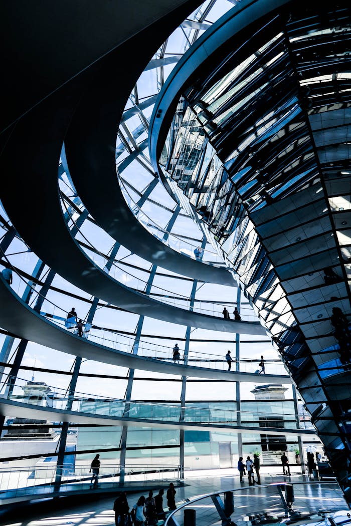 our-experience Explore the modern architectural wonder of Berlin's Reichstag dome with its spiral walkways.